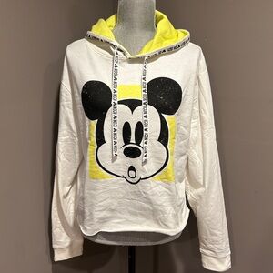 White and yellow Disney Mickey Mouse hoodie